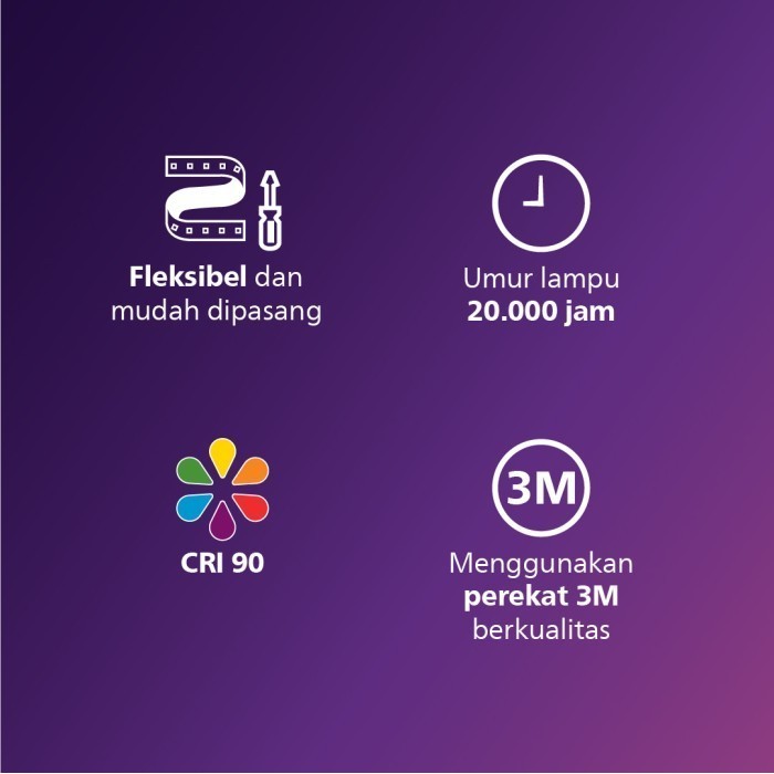 Philips Ls161 13W Led Strip Cob320 5M 24V Terbaik