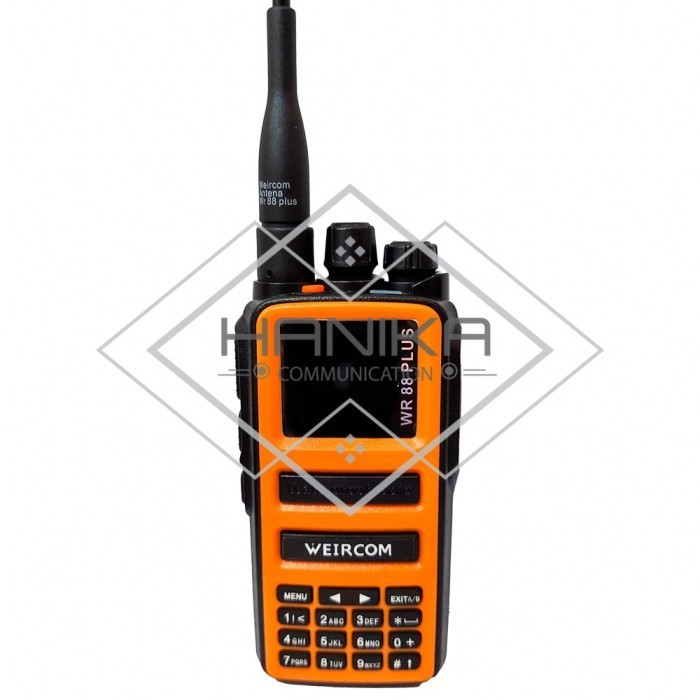 Weircom Wr88 Plus Ht Dualband 10W Ip68 Orange Waterproof Jingga Terbaik