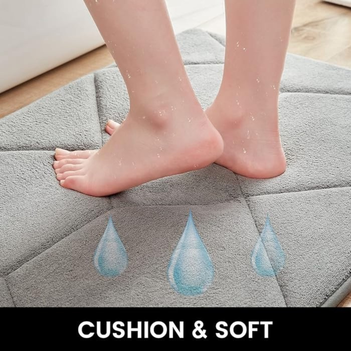 KOKO RIN Preum Keset Memory Foam Keset Kamar Mandi Tebal Antislip Bathroom Mat Memory Foam Keset