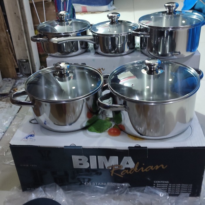 PANCI BIMA SET ISI 5 PCS TYPE BIMA RADIAN STENLES STEEL