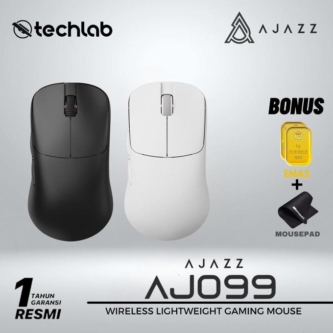 TERBARU - Ajazz AJ099 / AJ-099 Ultra Lightweight Dual Mode Gaming Mouse