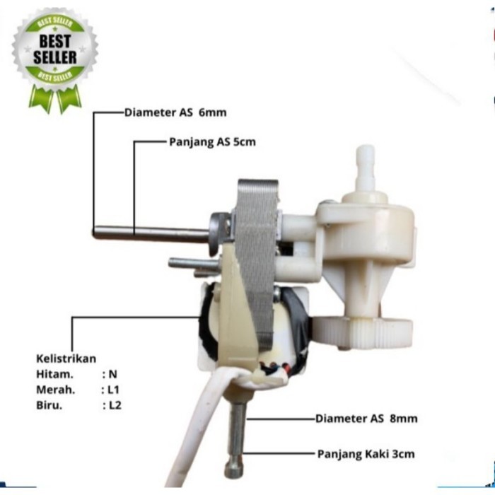 DINAMO MOTOR KIPAS ANGIN DESK FAN MEJA MULTI SANEX DLL