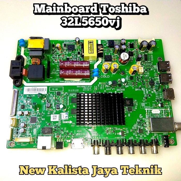 MAINBOARD TOSHIBA 32L5650VJ MB 32L5650 ORIGINAL BARU 5844-A6N81T-0P10