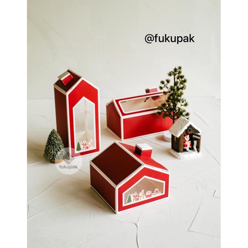 

Kotak Natal Rumah Cerobong (10pcs) christmas chimney house box