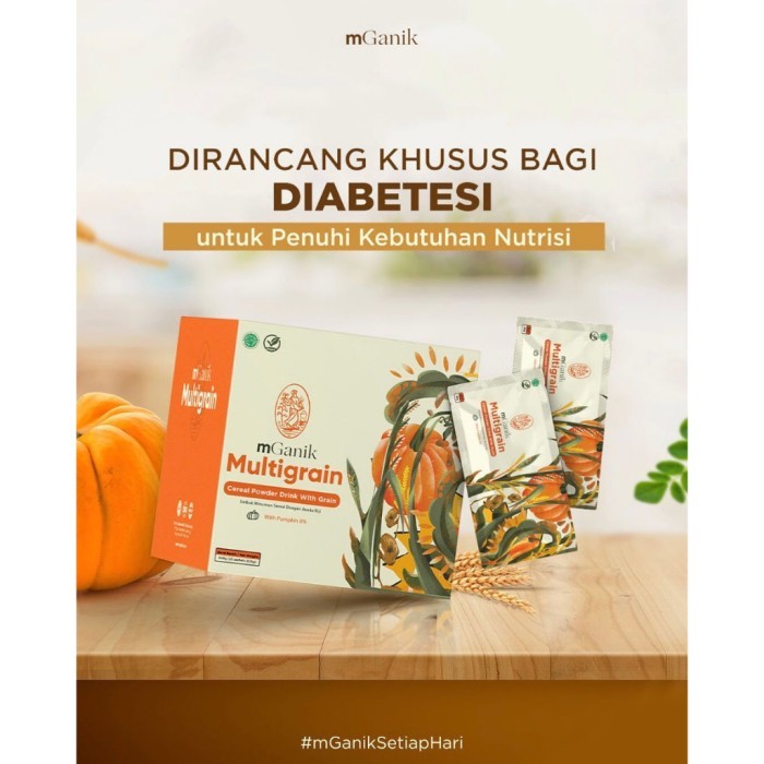 

Mganik Multigrain Labu Kuning 500Gr 20 Sachet - Superfood Diabetes Terbaik