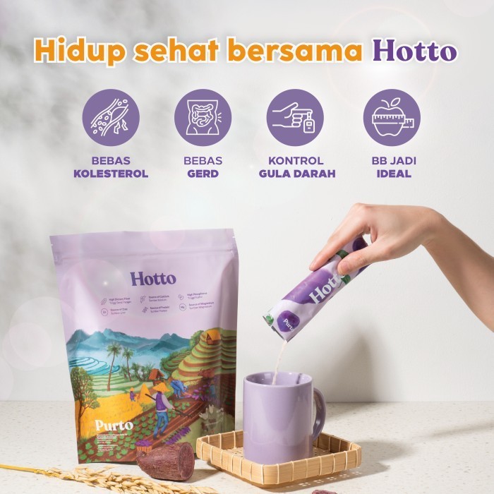 

Hotto Purto Superfood Multigrain Oats+Ubi Ungu 2 Pouch Isi 32 Sachet Barangbaru