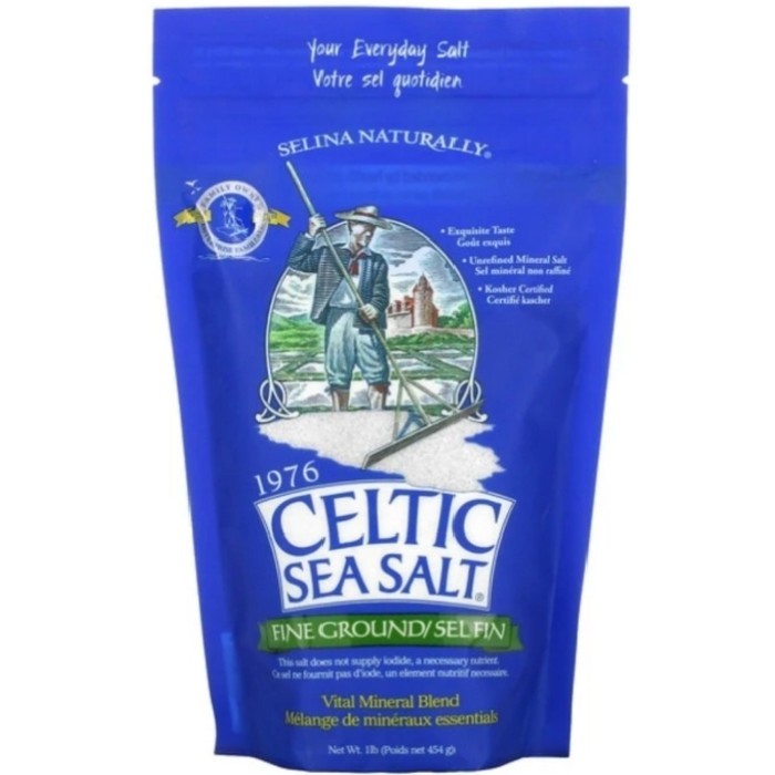 

Celtic Sea Salt Fine Ground Vital Mineral Blend 454 Gram Up (Halus) New