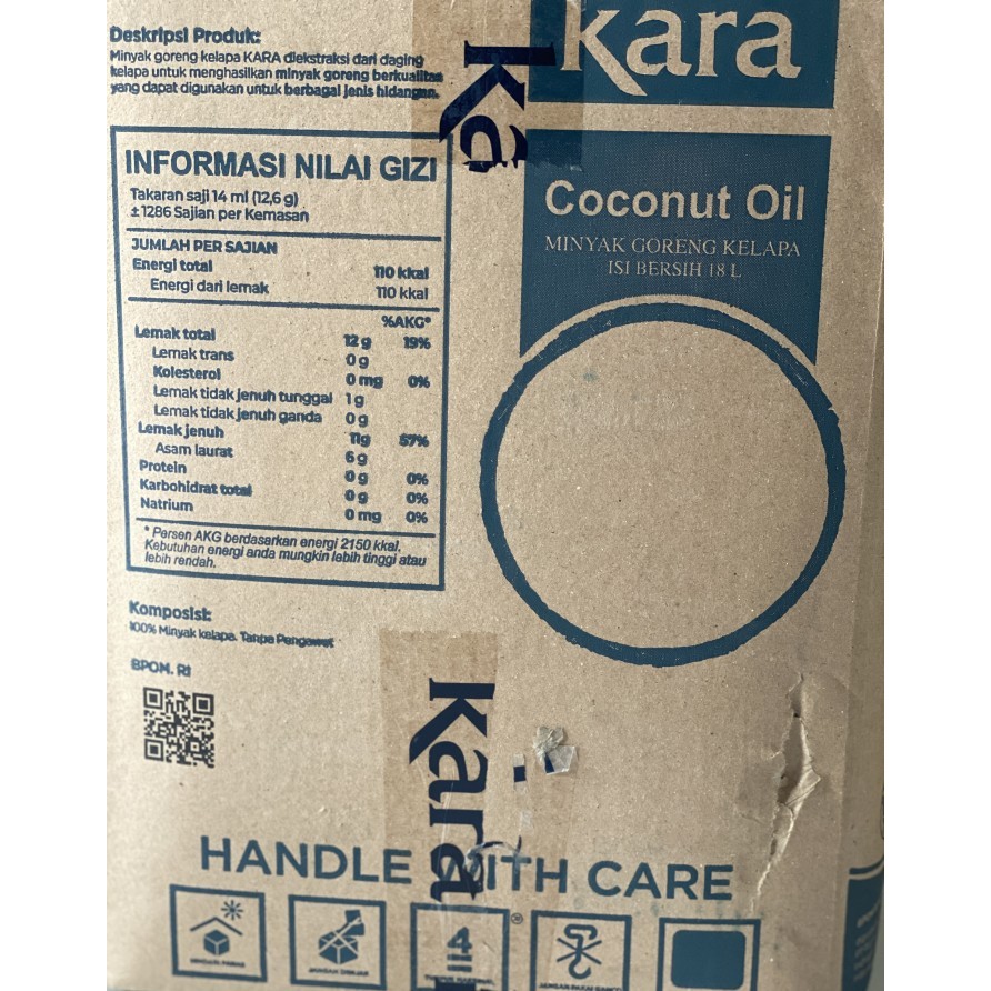 

Minyak Goreng Kara 18 L Bib Promo