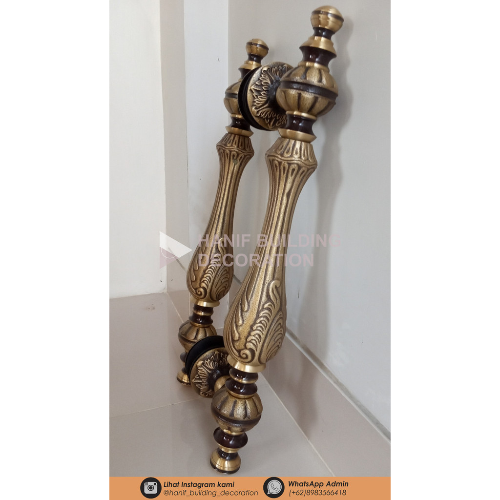 anyar Handle Pintu Kuningan Brass Pull Handle Classic 47 cm Antik Klasik