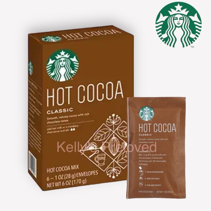 

Starbucks Hot Cocoa Mix Box 8 Oz Chocolate Powder Drink 8 Sachet Terlaris
