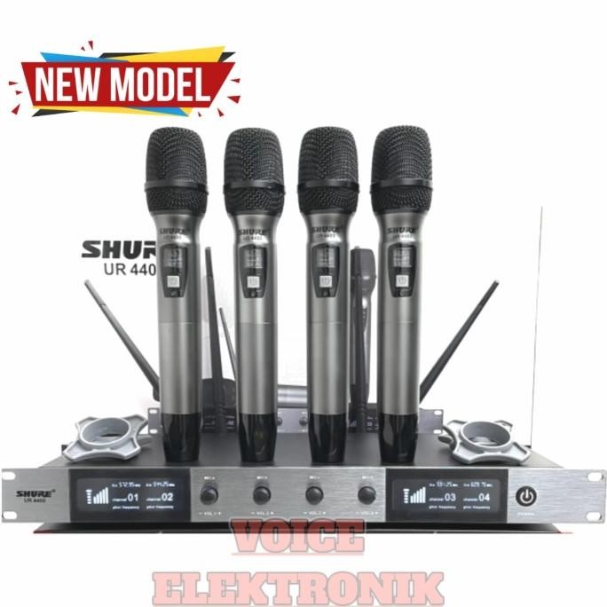 Mic Wireless Shure UR 4400 Plus Hardcase Mic 4 Channel Handle