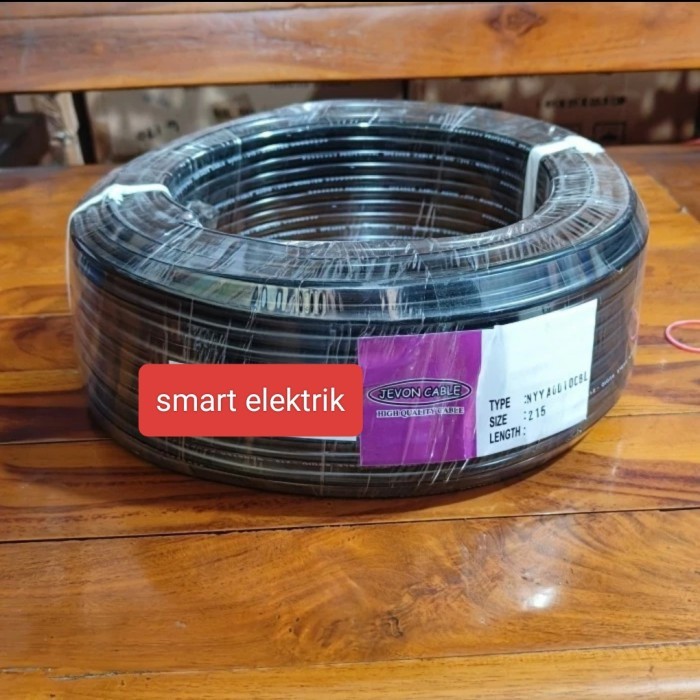 (Hitam) Nyy Hyo 2X1.5 Kabel Rambut 2X1.5 Serabut Tebal Harga Per Rol