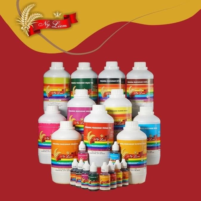 

New Ny. Liem Pewarna Makanan Ukuran 1 Liter (Berbagai Varian Warna)