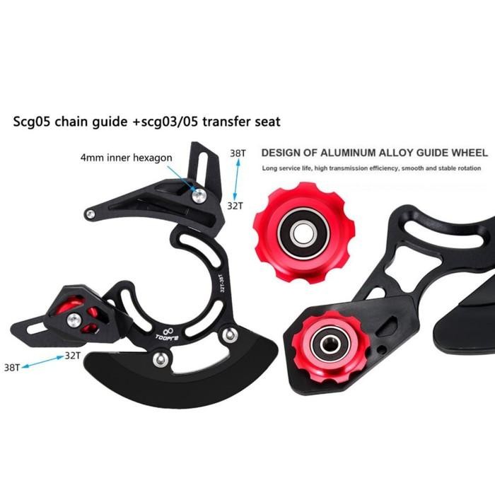 Chain Guide Guard Protector Pelindung Penahan Rantai Sepeda Mtb Toopre