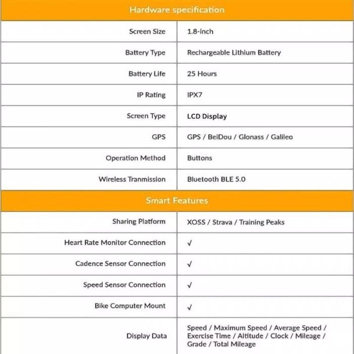 Cyclo Computer Speedometer Xoss G+ Gps