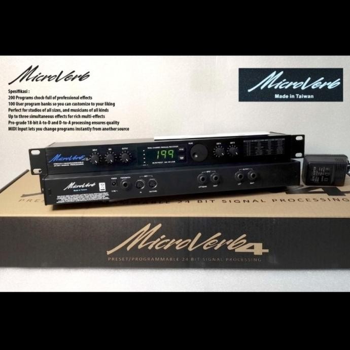 efek vokal alesis microverb 4 made in taiwan kuping besi