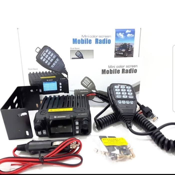 Termurah Kt 8900D Rig Mini 4 Band Quad Vhf Uhf 8900 Mobile Radio Kt8900 Weirwei