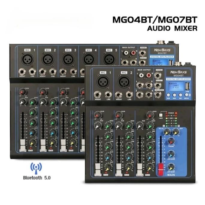 MIXER AUDIO PROFESIONAL MG04BT MG07BT 4/7 Channel Mixer Audio