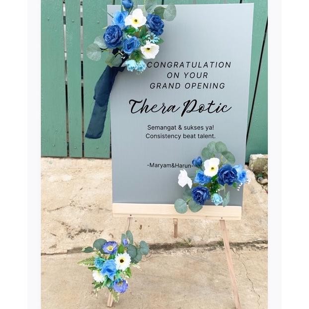 GIOR BOARD GRAND OPENING PAPAN UCAPAN TRIPOD KARANGAN BUNGA KEKINIAN CAFE PAPAN BUNGA UCAPAN SELAMAT