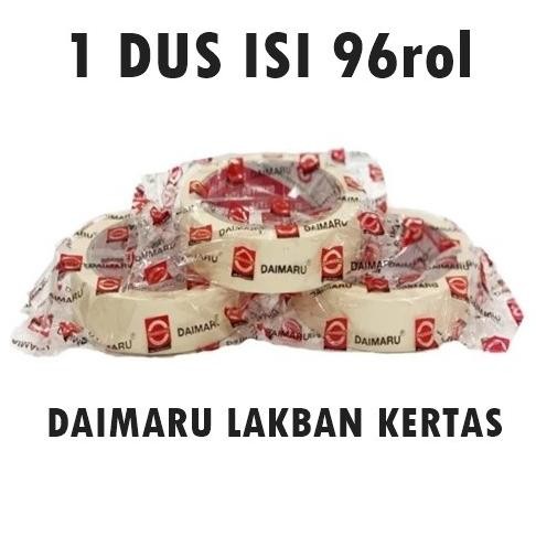 

TERBARU - DAIMARU Lakban Kertas 1 DUS isi 96 rol