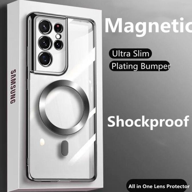 Case Samsung Galaxy Note 20 Note 20 Ultra Plating Magsafe Cover Casing