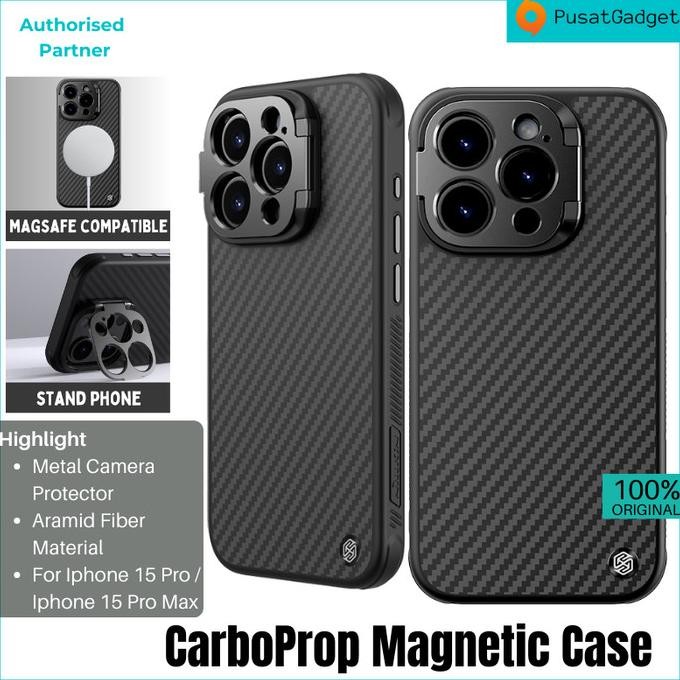 Case Iphone 15 Pro/Pro Max CARBOPROP Aramid Fiber MagSafe Armor Casing