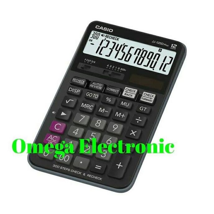

TERMURAH - Casio Calculator JJ 120D Plus - Check & Correct Kalkulator Desktop