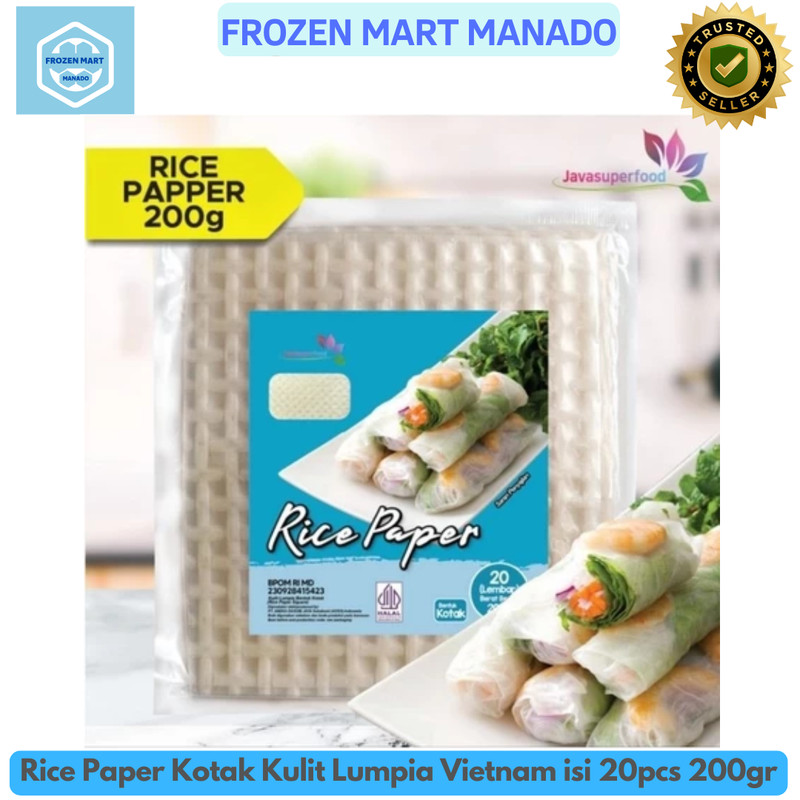 

Rice Paper Kotak Kulit Lumpia Vietnam isi 20pcs 200gr - Frozen Mart Manado (Frozen Food Manado)