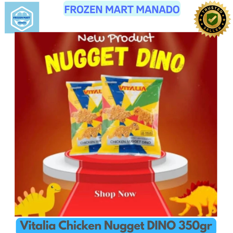 

Vitalia Chicken Nugget DINO 350gr - Frozen Mart Manado (Frozen Food Manado)