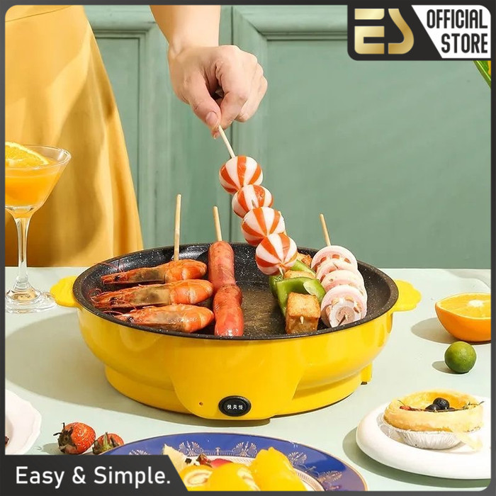 Es Wajan Elektrik Bbq Griller Listrik Serbaguna Untuk Bbq & Menggoreng