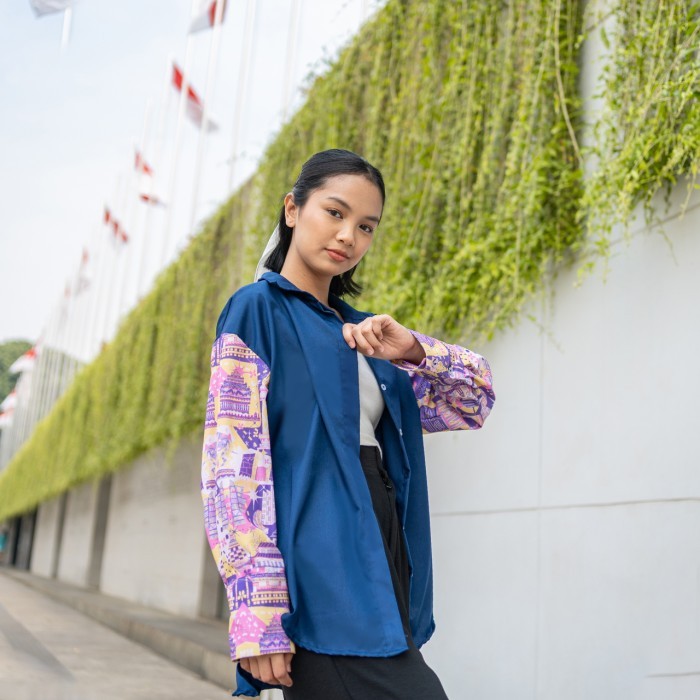 Sovlo Alice Oversized Shirt - Kemeja Fashion Wanita Lengan Panjang