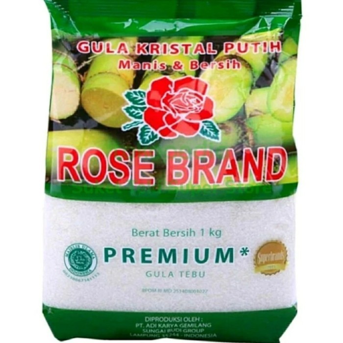 

Gula Pasir Rose Brand 1Kg Karton Isi 20Pcs Ready Gosend Diskon