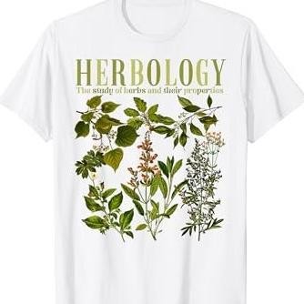 Kaos Herbology Herbs Vintage Plants Kaos Unisex
