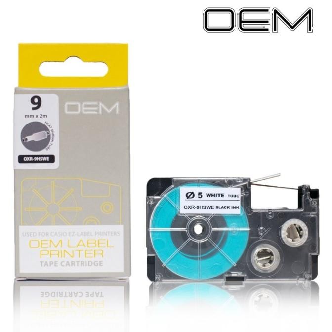 

TERMURAH - OEM LABEL HEAT SHRINK / HEATSHRINK 9MM TAPE FOR USE ON CASIO
