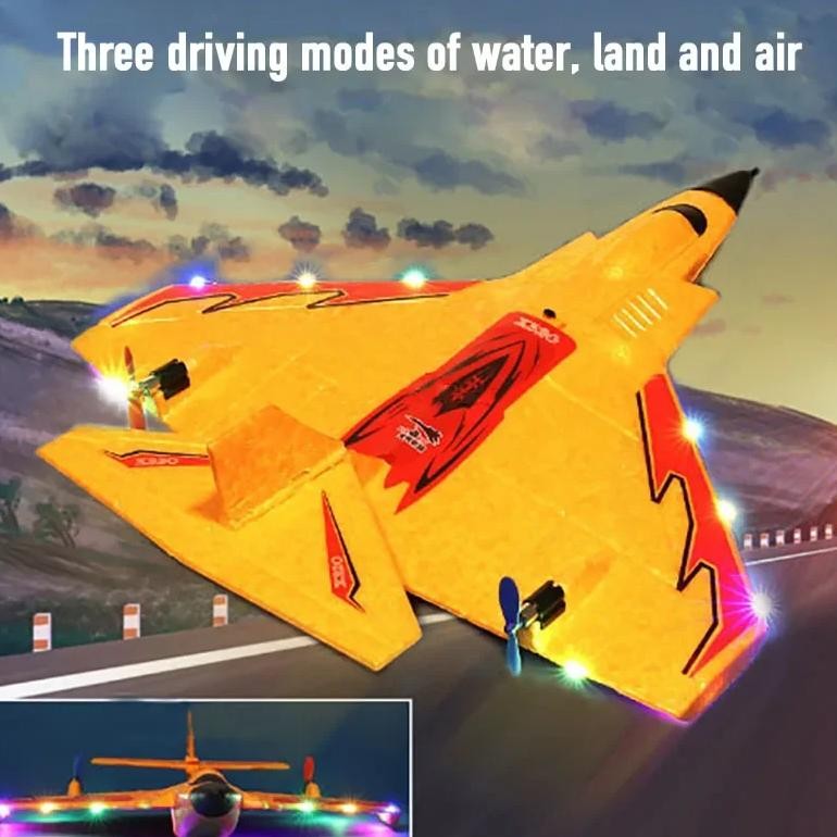 X320 WATER, LAND AND AIR 3IN1 RC PLANE WITH LIGHT FIXED WING HAND THROWING EPP FOAM RC AIRPLANE FIGH