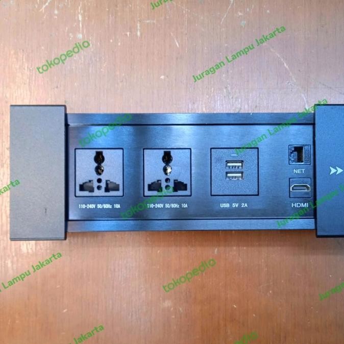 Jual Stopkontak Meja Slide Minimalis Nero Stop Kontak Usb Data Hdmi Nero Promo