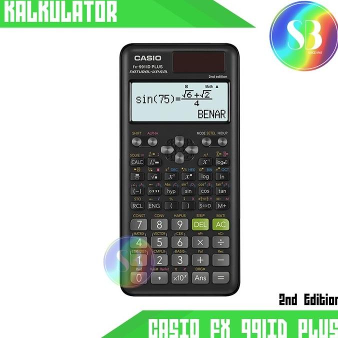 

BEBAS ONGKIR - Kalkulator CASIO FX-991 ID Plus Asli dan Bergaransi