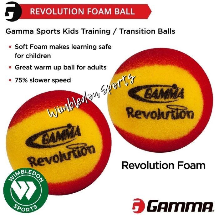 Bola Tenis Busa Gamma Foam Ball/ Bola Junior Foam Ball Gamma Original