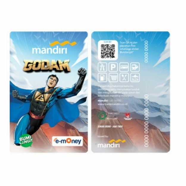 Kartu Emoney Mandiri Etoll E-Money E-Tol E Money Tol Card Bank Mandiri