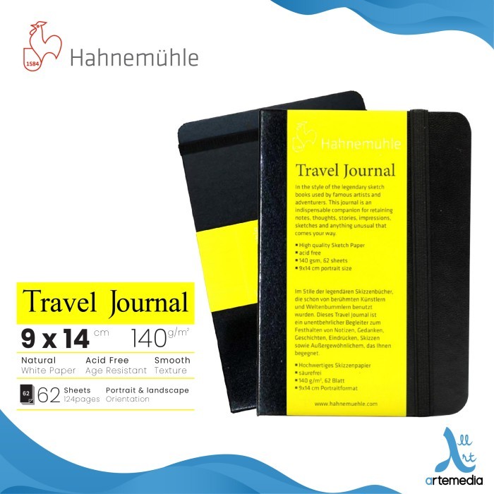 

Triyper Buku Sketsa Hahnemuhle Travel Journal 9X14Cm Hard Cover Sketchbook