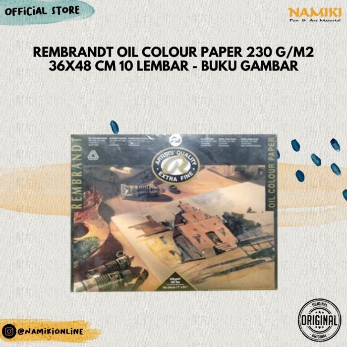 

Triyper Rembrandt Oil Colour Paper 230 G/M2 36X48 Cm 10 Lembar - Buku Gambar