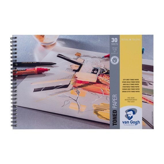 

Triyper Van Gogh City Grey Toned Paper 30 Sheets Size A4