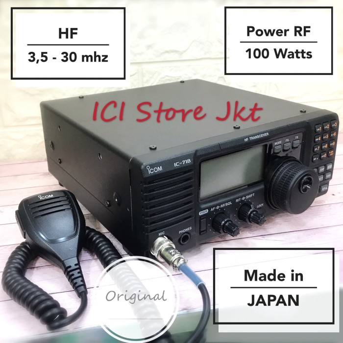 TERBARU Icom IC 718 / Radio SSB Icom / Radio HF / Radio All Band Original