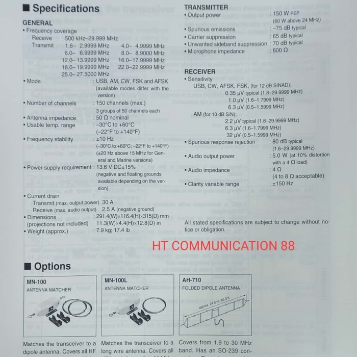 TERBARU Radio SSB Icom IC-M700 Pro Original Japan Bergaransi