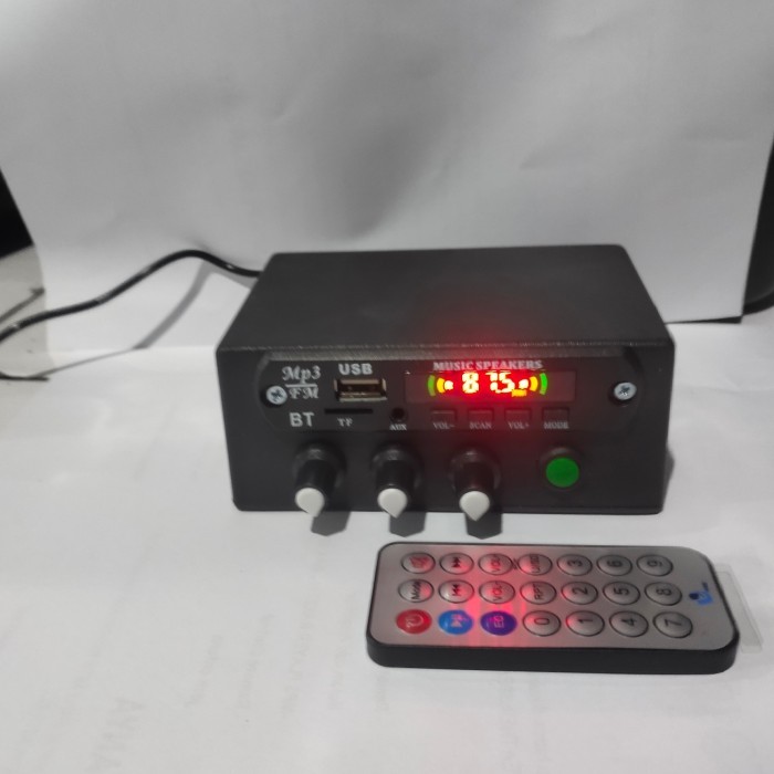 TERBARU Rakitan Mp3 USB FM Bluetooth Player AC 220V-240V Output Stereo Mono
