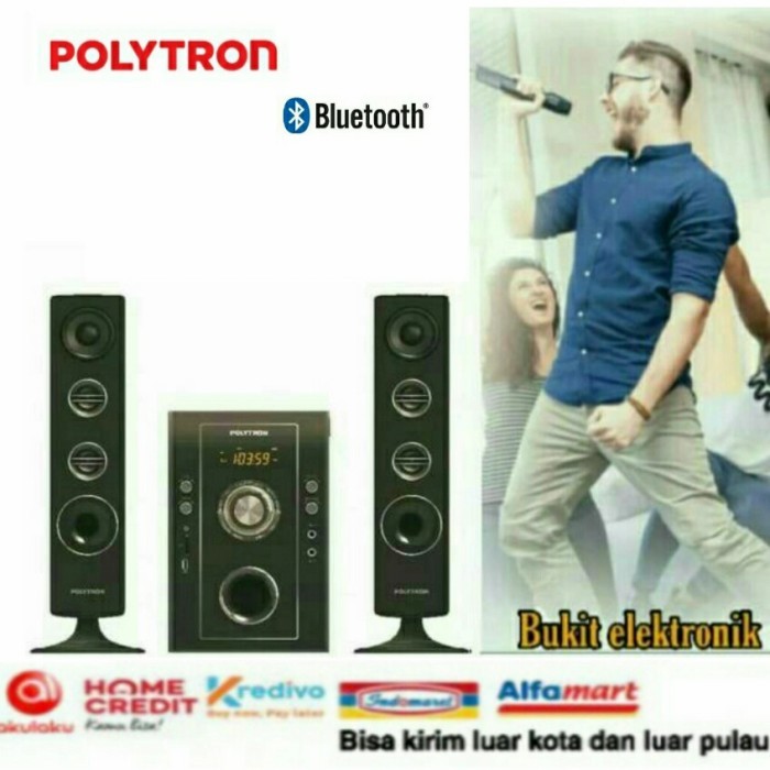 TERBARU Polytron multimedia audio PMA9506/PMA 9506 radio Fm+remot+bloutooth