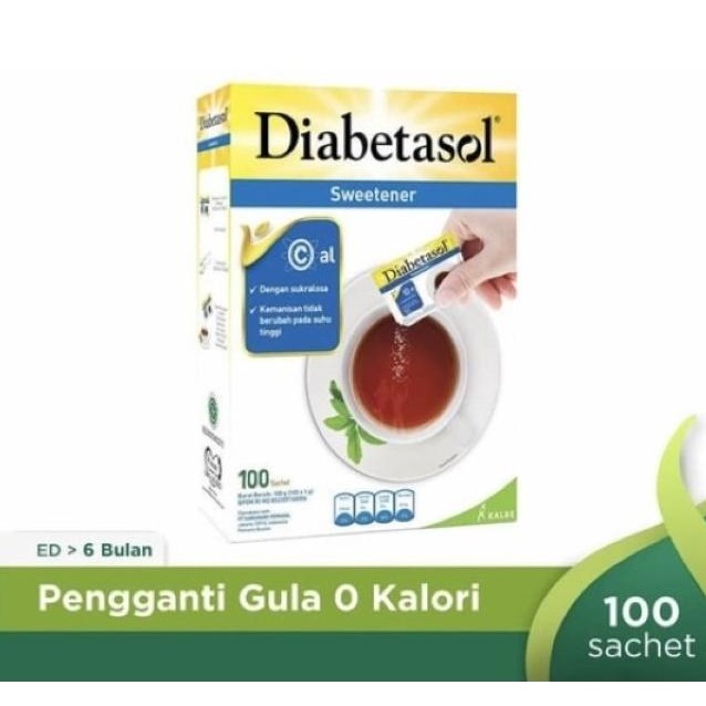 

Diabetasol gula Sweetener Sachet 200 Sachet (nol kalori) 1 pack