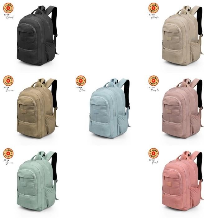 Gudika 5711 Backpack Ransel Wanita Pria Tas Laptop Ransel Laptop