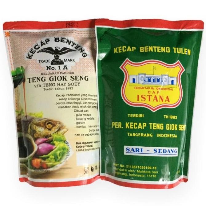 

2 pcs bebas ongkir Kecap Benteng Tulen Cap Istana (refill)