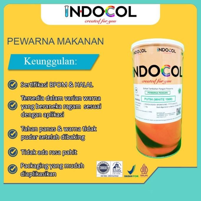 

Pewarna Makanan INDOCOL PUTIH (WHITE 1900)